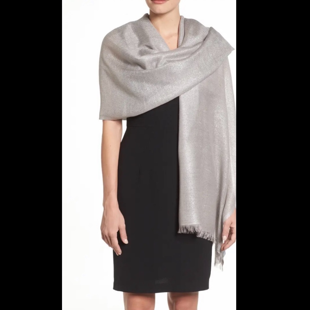 Silver Shimmer Calvin Klein Wrap Like New